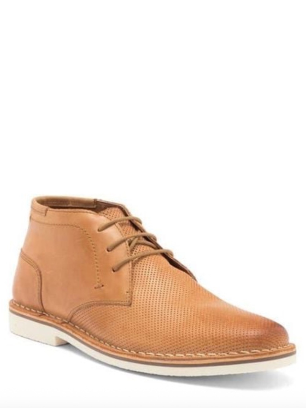 Steve Madden Tan Leather P Hachet 217 Perforated Chukka Lace Up Boots 12 NEW